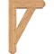 Ekena Millwork Traditional Craftsman Smooth Bracket w/ Offset Brace, Western Red Cedar, 7 1/2"W x 26"D x 38"H BKT0806X26X38TRA04SWR - alternate 4